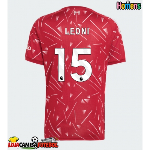 Camisa de Futebol Liverpool Giovanni Leoni #15 Equipamento Principal 2026-27 Manga Curta
